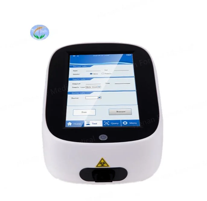 China Fluorescence Immunoassay Analyzer Touch Screen Portable Hormone Rapid Test