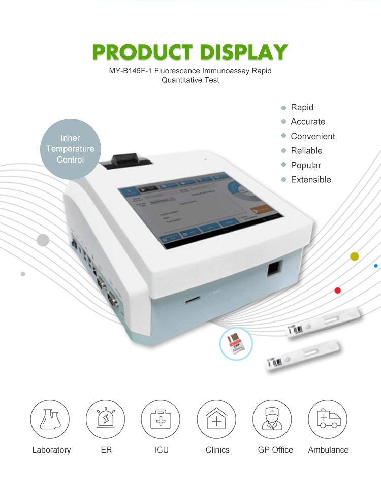 Clinical Analytical Instruments Quantitative Fluorescence Immunoassay Analyzer Poct Rapid Test