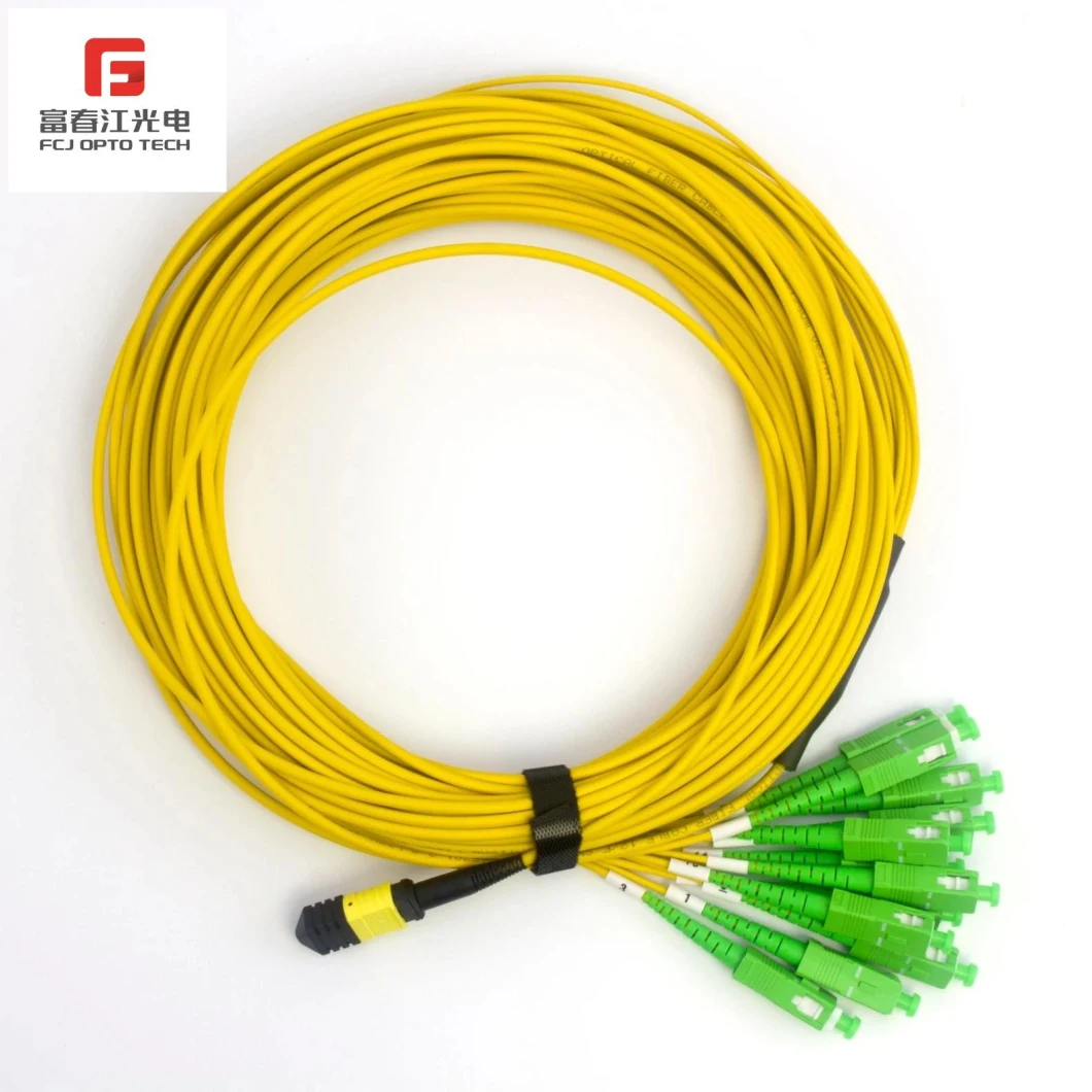 Optic Fiber Patch Cord Jumper Single Mode Sinplex 5m, G652D Cable Il<0.3dB Sc/Upc 3mm Diameter PVC Cable Fiber Optic Connect Jumper