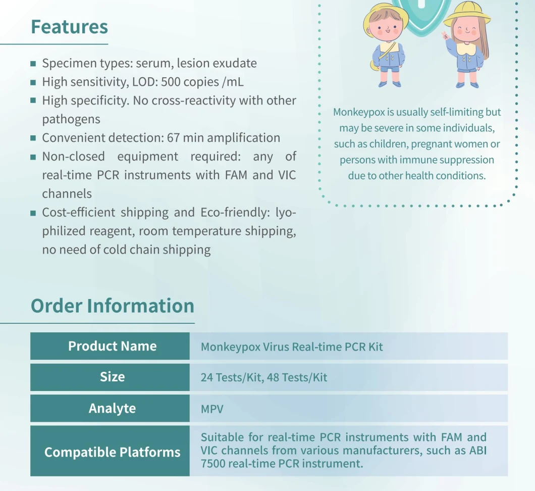 Getein Infectious Disease Monkeypox Virus PCR Test Kit for Hospital