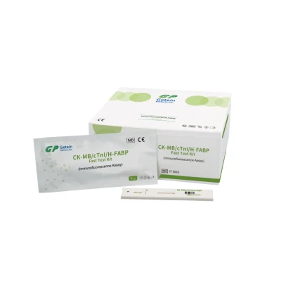 Getein Biotech Ck-MB/Ctni/H-Fabp 신속 면역형광 분석 심장 마커 테스트 키트