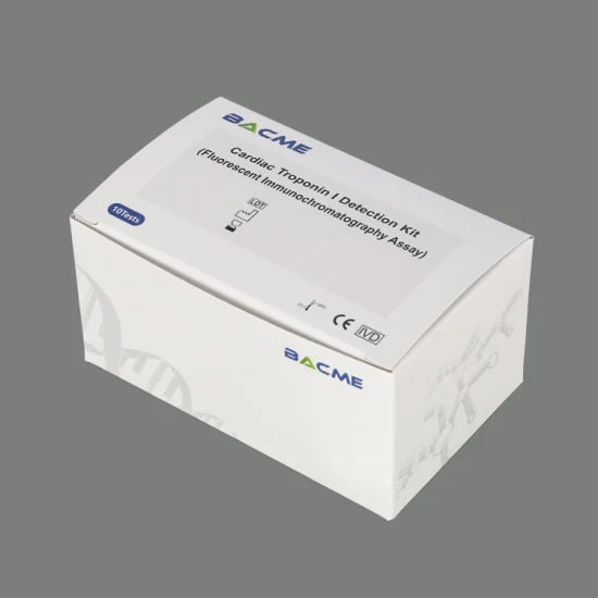 CE 승인 Ctni Troponin I 신속 테스트 카드, 심장 마커 테스트 키트